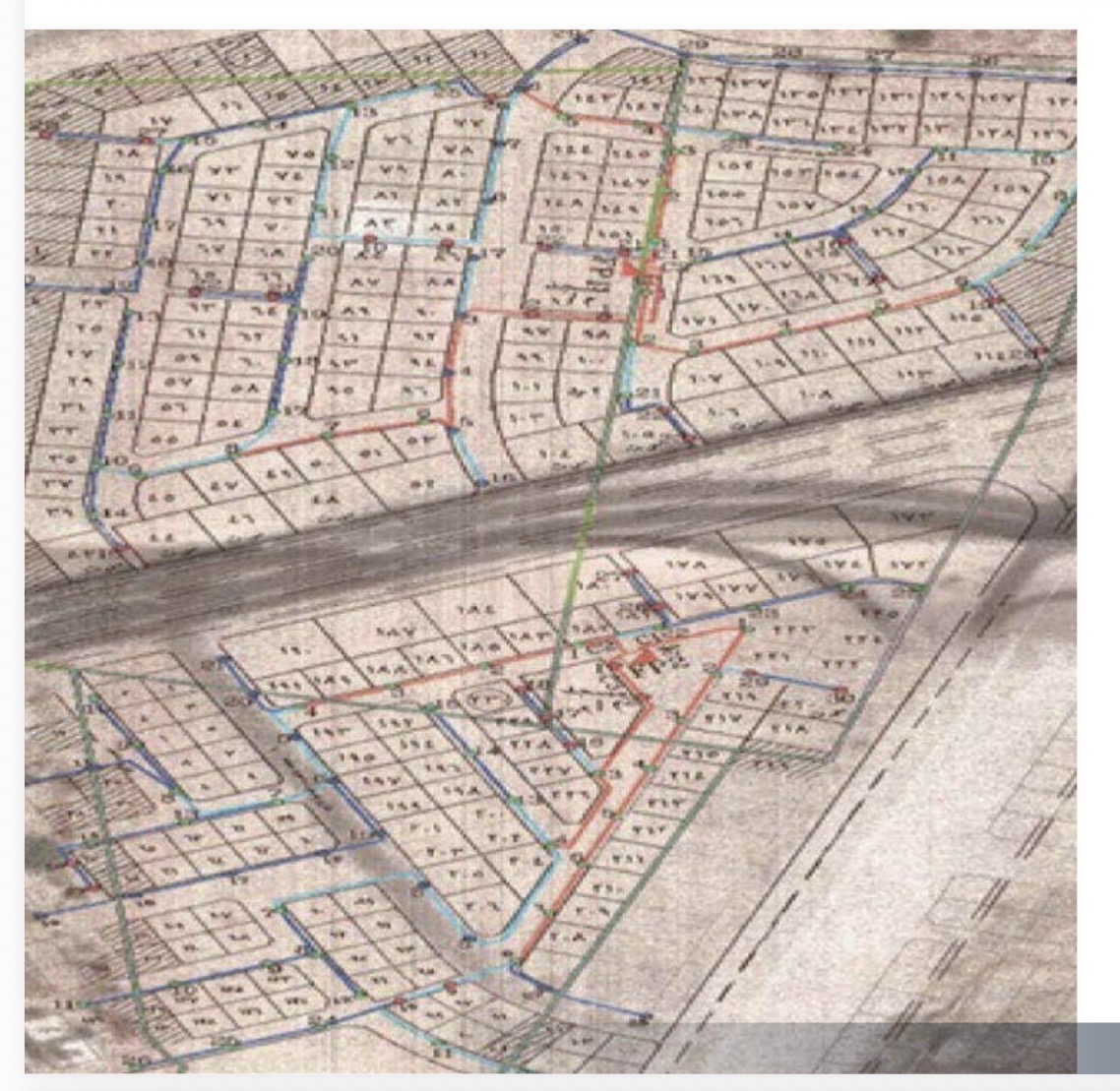 Project layout map for 